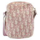 Christian Dior Trotter Shoulder Bag PVC Pink Silver Auth mr2945-2