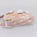 Christian Dior Trotter Shoulder Bag PVC Pink Silver Auth mr2945-3