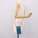 CHANEL Chain Shoulder Bag Caviar Skin Blue Gold Tone CC Auth mr2946V-21