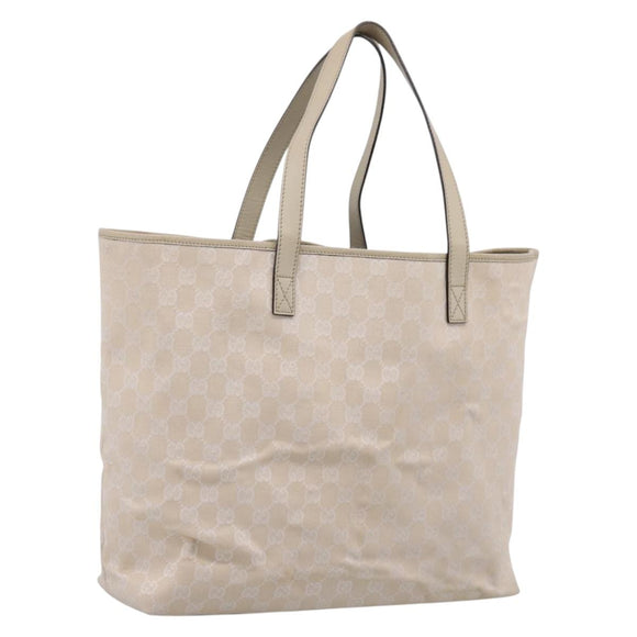 GUCCI GG Canvas Tote Bag Outlet Beige 257245 Auth mr2947A