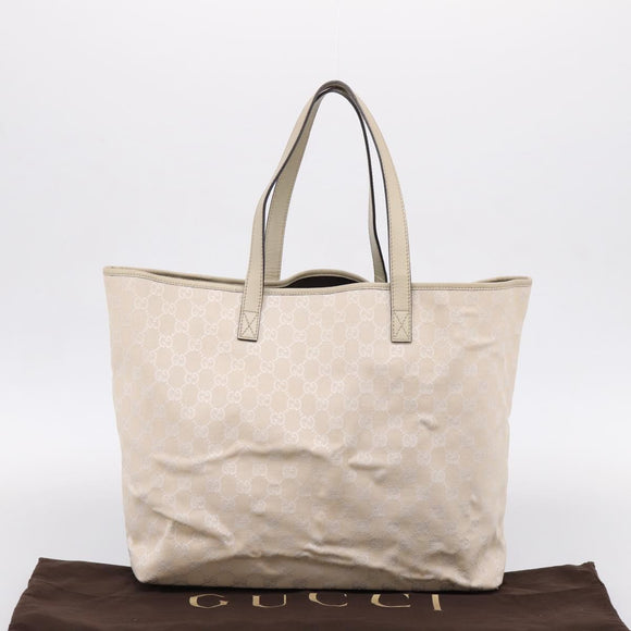 GUCCI GG Canvas Tote Bag Outlet Beige 257245 Auth mr2947A