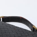 Bottega Veneta INTRECCIATO Business Clutch Bag Leather 2 Set Black Auth mr2949-7