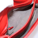 Bottega Veneta INTRECCIATO Chain Shoulder Bag Leather Red Auth mr2950A-11