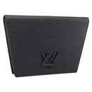 LOUIS VUITTON Epi Trapeze Clutch Bag Black M80165 LV Auth mr2951-1