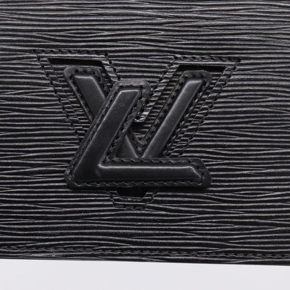 LOUIS VUITTON Epi Trapeze Clutch Bag Black M80165 LV Auth mr2951