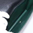 LOUIS VUITTON Epi Trapeze Clutch Bag Black M80165 LV Auth mr2951-9