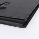 LOUIS VUITTON Epi Trapeze Clutch Bag Black M80165 LV Auth mr2951-7