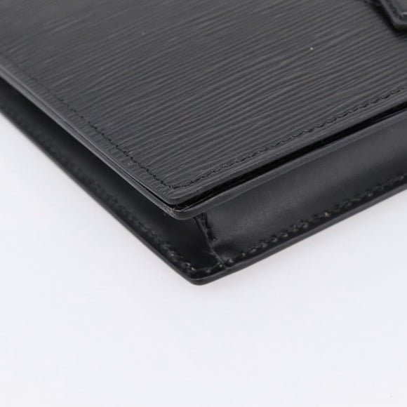 LOUIS VUITTON Epi Trapeze Clutch Bag Black M80165 LV Auth mr2951