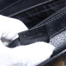 CELINE Macadam Canvas Hand Bag PVC Black Gold Tone Auth mr2952A-12