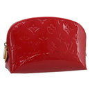 LOUIS VUITTON Monogram Vernis Pochette Cosmetic PM Red M90172 LV Auth mr2955V-1