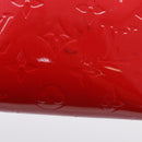 LOUIS VUITTON Monogram Vernis Pochette Cosmetic PM Red M90172 LV Auth mr2955V-8
