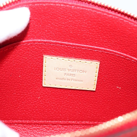 LOUIS VUITTON Monogram Vernis Pochette Cosmetic PM Red M90172 LV Auth mr2955V