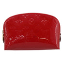 LOUIS VUITTON Monogram Vernis Pochette Cosmetic PM Red M90172 LV Auth mr2955V-13