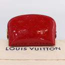 LOUIS VUITTON Monogram Vernis Pochette Cosmetic PM Red M90172 LV Auth mr2955V-12