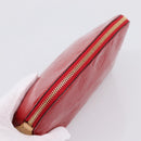LOUIS VUITTON Monogram Vernis Pochette Cosmetic PM Red M90172 LV Auth mr2955V-5