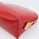 LOUIS VUITTON Monogram Vernis Pochette Cosmetic PM Red M90172 LV Auth mr2955V-6