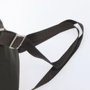 PRADA Backpack Nylon Khaki Silver Auth mr2957-14