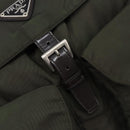 PRADA Backpack Nylon Khaki Silver Auth mr2957-10