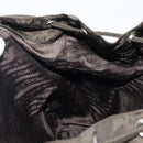 PRADA Backpack Nylon Khaki Silver Auth mr2957-23