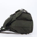 PRADA Backpack Nylon Khaki Silver Auth mr2957-4