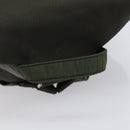 PRADA Backpack Nylon Khaki Silver Auth mr2957-7