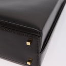 Salvatore Ferragamo Hand Bag Leather Brown Gold Tone Auth mr2958A-19