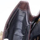 Salvatore Ferragamo Hand Bag Leather Brown Gold Tone Auth mr2958A-24