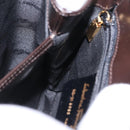 Salvatore Ferragamo Hand Bag Leather Brown Gold Tone Auth mr2958A-26