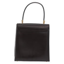 Salvatore Ferragamo Hand Bag Leather Brown Gold Tone Auth mr2958A-2