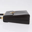 Salvatore Ferragamo Hand Bag Leather Brown Gold Tone Auth mr2958A-5