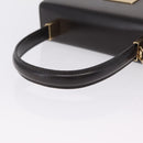 Salvatore Ferragamo Hand Bag Leather Brown Gold Tone Auth mr2958A-8