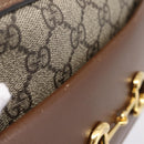 GUCCI GG Supreme Shoulder Bag PVC Beige Gold Tone 645454 Auth mr2966V-9