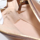 GUCCI GG Supreme Shoulder Bag PVC Beige Gold Tone 645454 Auth mr2966V-21