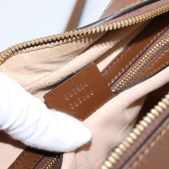 GUCCI GG Supreme Shoulder Bag PVC Beige Gold Tone 645454 Auth mr2966V