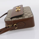 GUCCI GG Supreme Shoulder Bag PVC Beige Gold Tone 645454 Auth mr2966V-3
