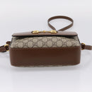 GUCCI GG Supreme Shoulder Bag PVC Beige Gold Tone 645454 Auth mr2966V-5