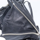 Balenciaga Mini Paper A4 Hand Bag Leather Black Silver 357330 Auth mr2968A-21