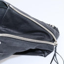 Balenciaga Mini Paper A4 Hand Bag Leather Black Silver 357330 Auth mr2968A-22