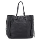 Balenciaga Mini Paper A4 Hand Bag Leather Black Silver 357330 Auth mr2968A-3