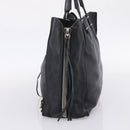 Balenciaga Mini Paper A4 Hand Bag Leather Black Silver 357330 Auth mr2968A-5