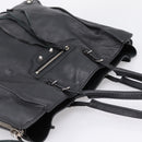 Balenciaga Mini Paper A4 Hand Bag Leather Black Silver 357330 Auth mr2968A-6