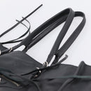 Balenciaga Mini Paper A4 Hand Bag Leather Black Silver 357330 Auth mr2968A-8