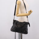 Balenciaga The Town Hand Bag Leather 2way Black 240579 Auth mr2969SAM-25
