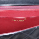 CHANEL Matelasse Big Matelasse 34 Shoulder Bag Lamb Skin Black CC Auth mr2970SAV-17