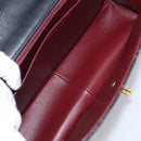 CHANEL Matelasse Big Matelasse 34 Shoulder Bag Lamb Skin Black CC Auth mr2970SAV-19