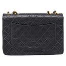 CHANEL Matelasse Big Matelasse 34 Shoulder Bag Lamb Skin Black CC Auth mr2970SAV-3