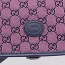 GUCCI GG Canvas Childrens Shoulder Bag Pink Silver Auth mr2971A-18
