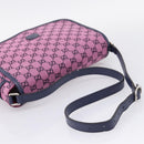 GUCCI GG Canvas Childrens Shoulder Bag Pink Silver Auth mr2971A-7