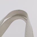 CHANEL Wild Stitch Hand Bag Leather White Gold Tone CC Auth mr2972-15