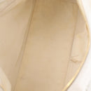 CHANEL Wild Stitch Hand Bag Leather White Gold Tone CC Auth mr2972-11